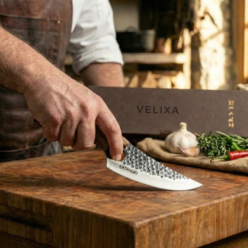 Velixa - Couteau de cuisine Katanuki, Un savoir-faire japonais séculaire