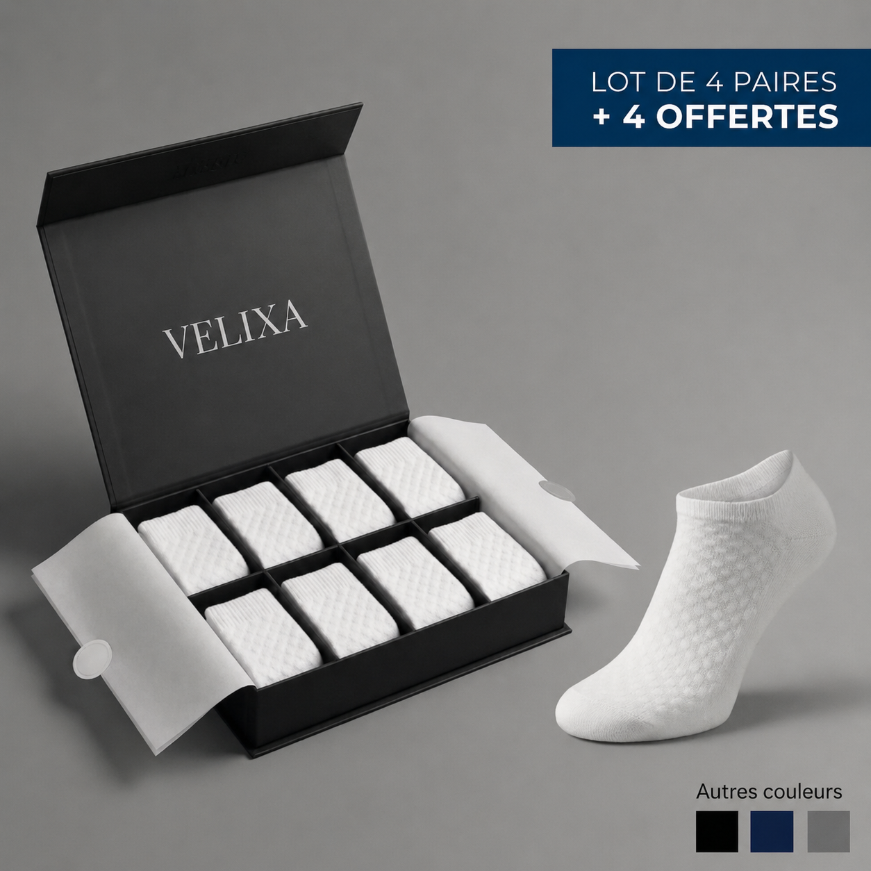 CHAUSSETTES COURTES EN FIBRE DE BAMBOU PREMIUM