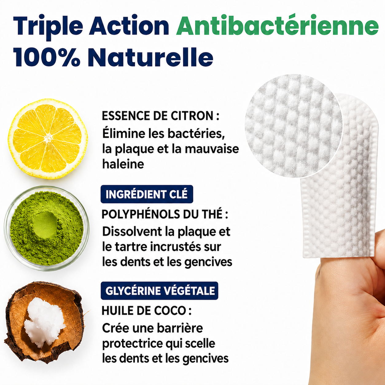 Lingettes dentaires Velixa