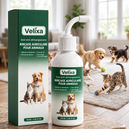 Nettoyant pour les oreilles des chiens et des chats