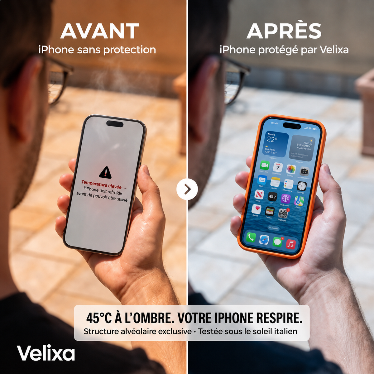 Coque respirante anti-surchauffe Velixa