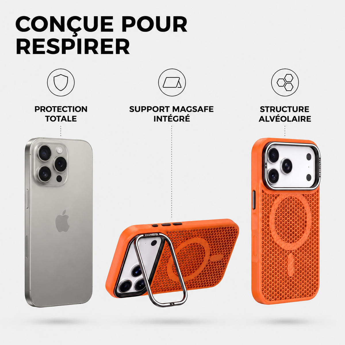 Coque respirante anti-surchauffe Velixa