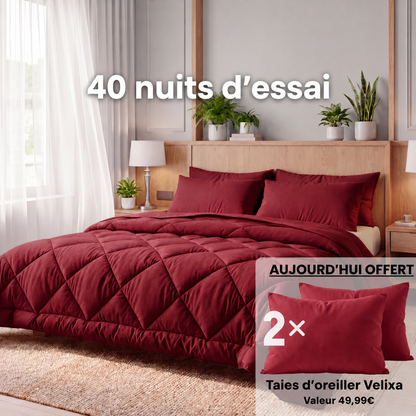 Velixa Couverture EasySleep® – La couette 2 en 1 à séchage rapide qui élimine le besoin de draps.