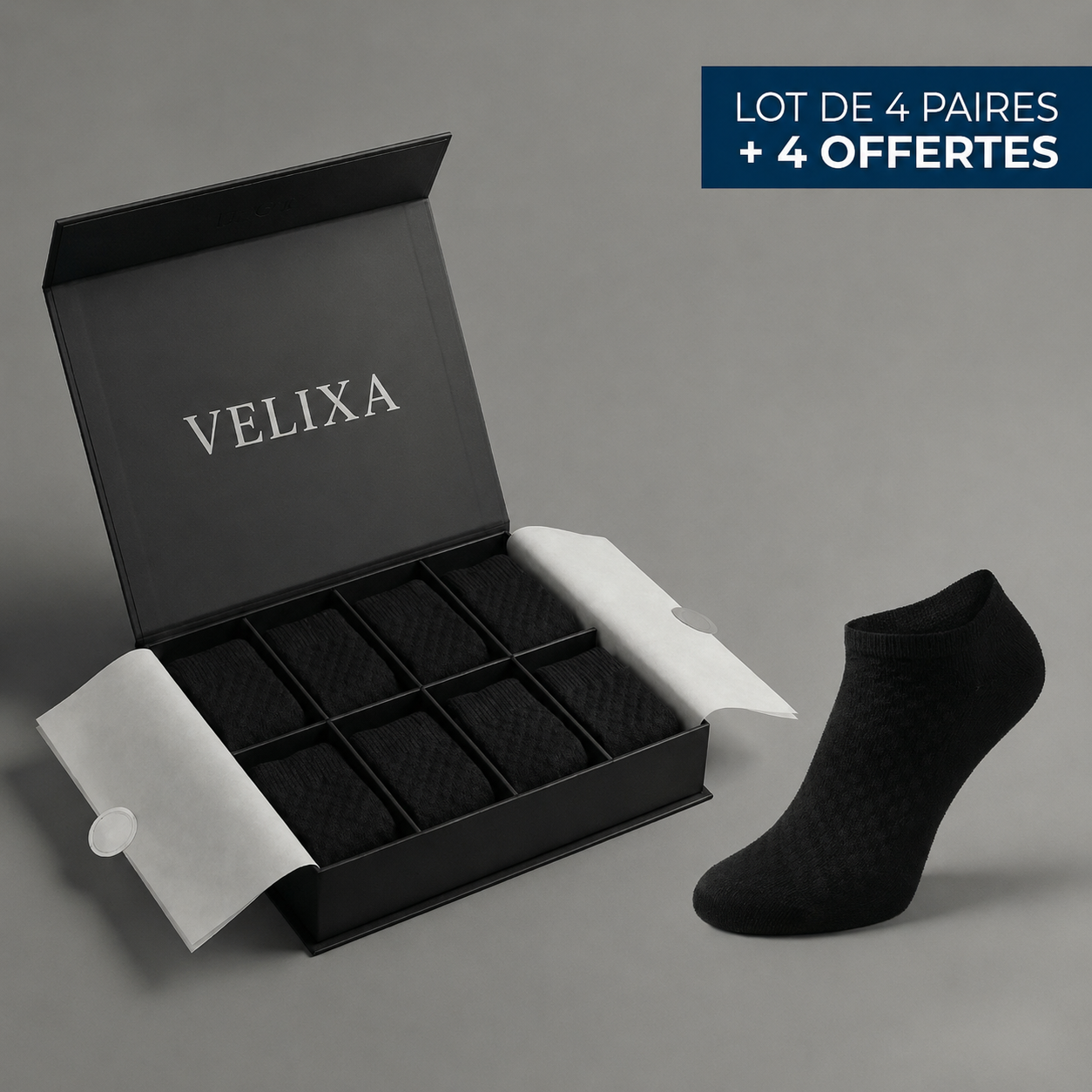 CHAUSSETTES COURTES EN FIBRE DE BAMBOU PREMIUM