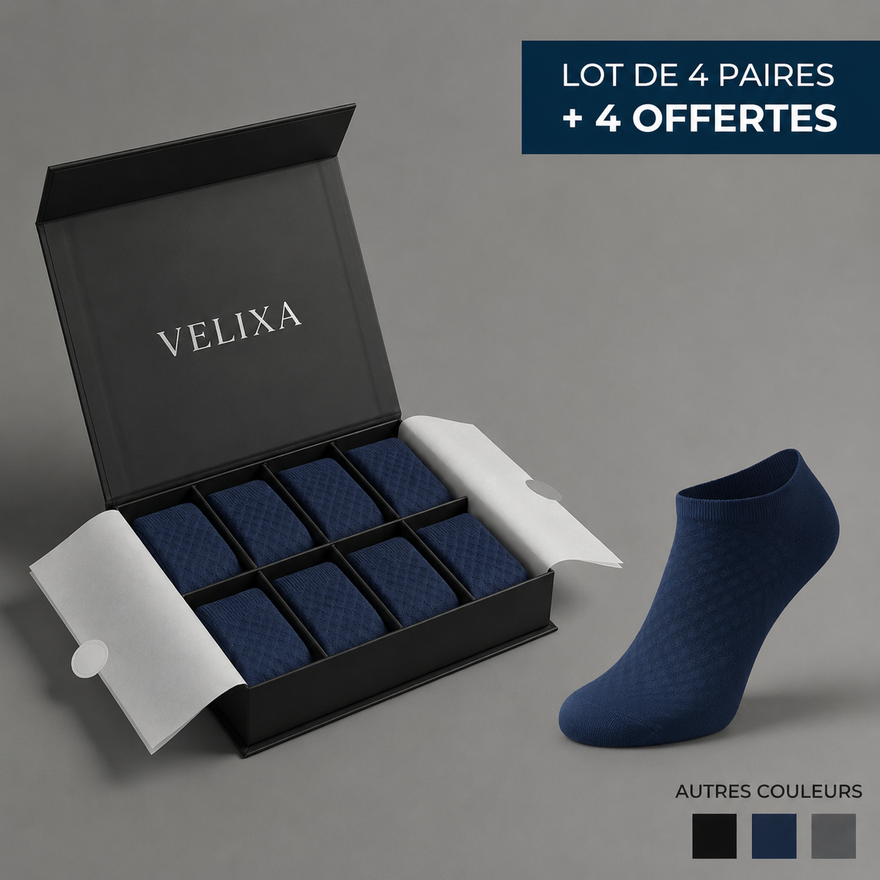 CHAUSSETTES COURTES EN FIBRE DE BAMBOU PREMIUM