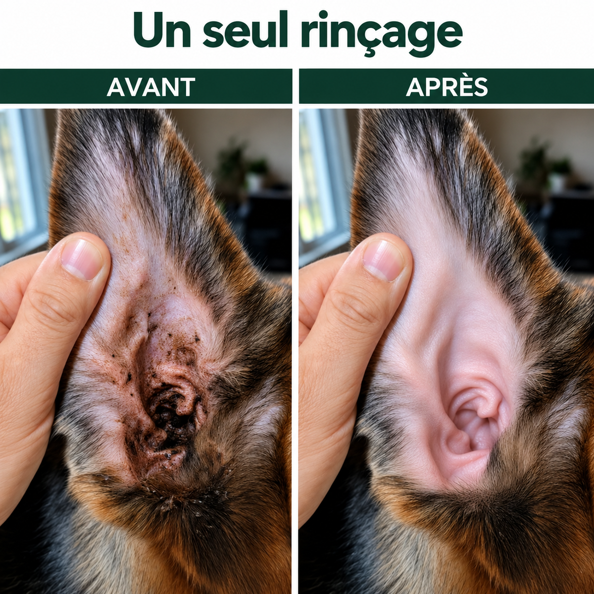 Nettoyant pour les oreilles des chiens et des chats