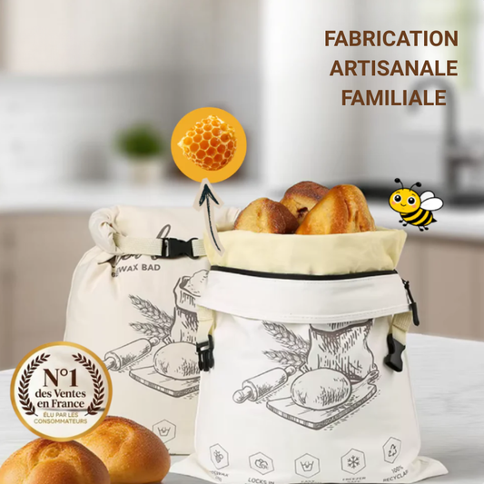 Sacs premium Velixa en cire d’abeille & coton 100 % — Lavables, pour conserver naturellement