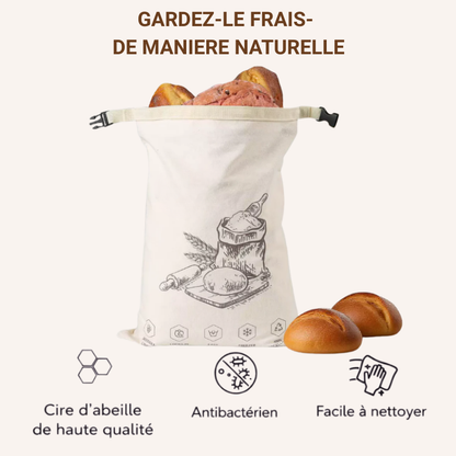 Sacs premium Velixa en cire d’abeille & coton 100 % — Lavables, pour conserver naturellement