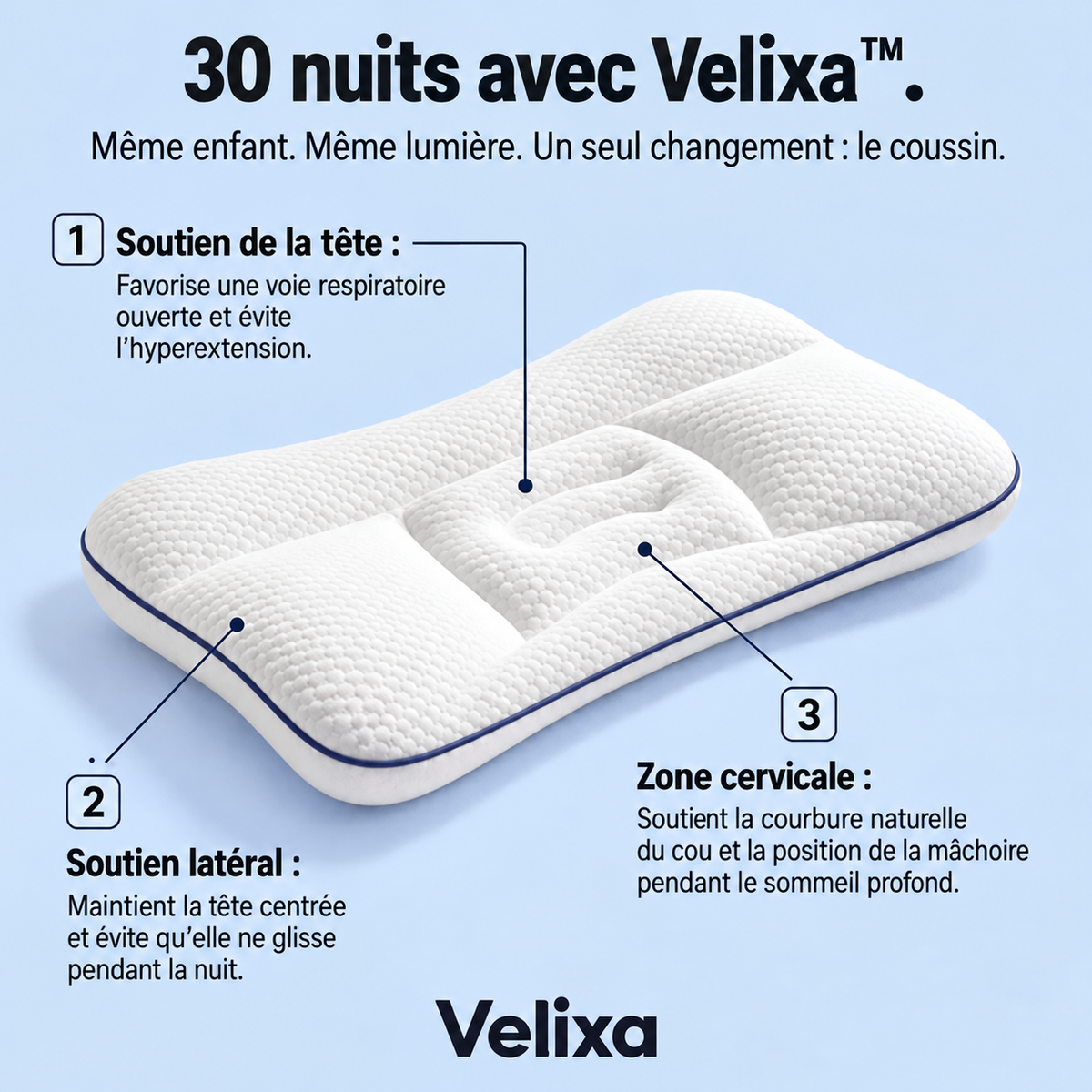 Velixa - Le coussin de posture pour enfants
