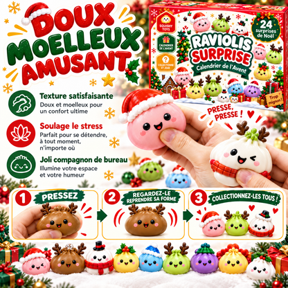 Calendrier de l’Avent 2026 – Dumplings Squishy
