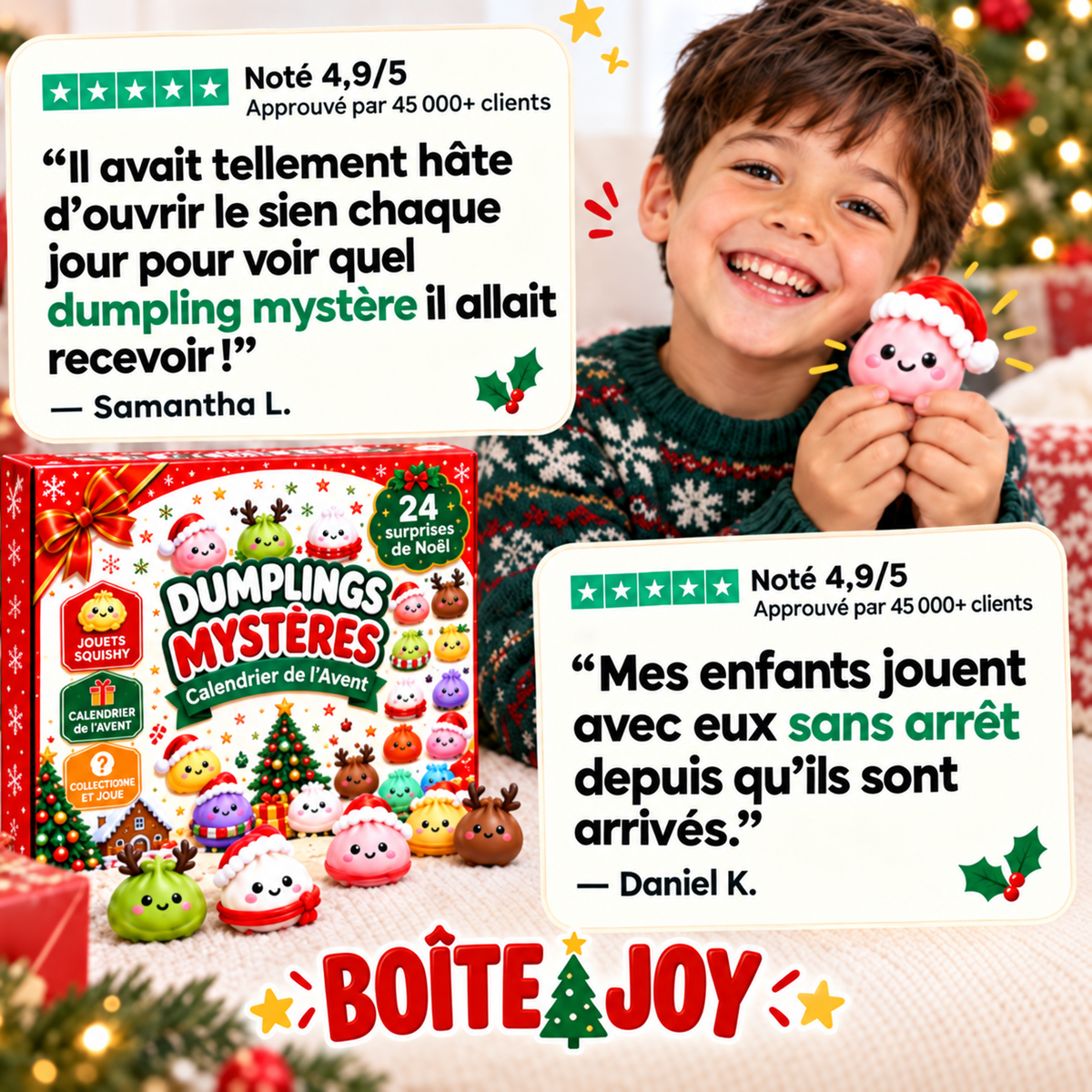 Calendrier de l’Avent 2026 – Dumplings Squishy