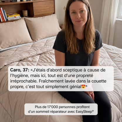 Velixa Couverture EasySleep® – La couette 2 en 1 à séchage rapide qui élimine le besoin de draps.