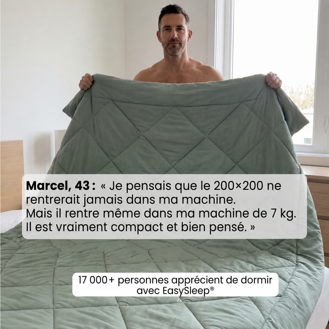 Velixa Couverture EasySleep® – La couette 2 en 1 à séchage rapide qui élimine le besoin de draps.