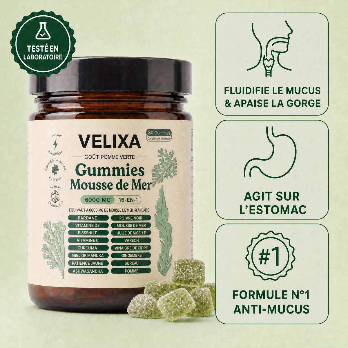 Gummies Mousse de Mer Velixa 16-en-1